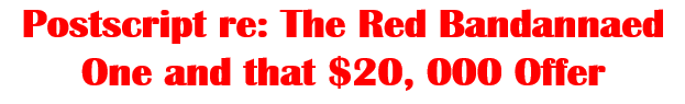 Postscript re the read bandanna