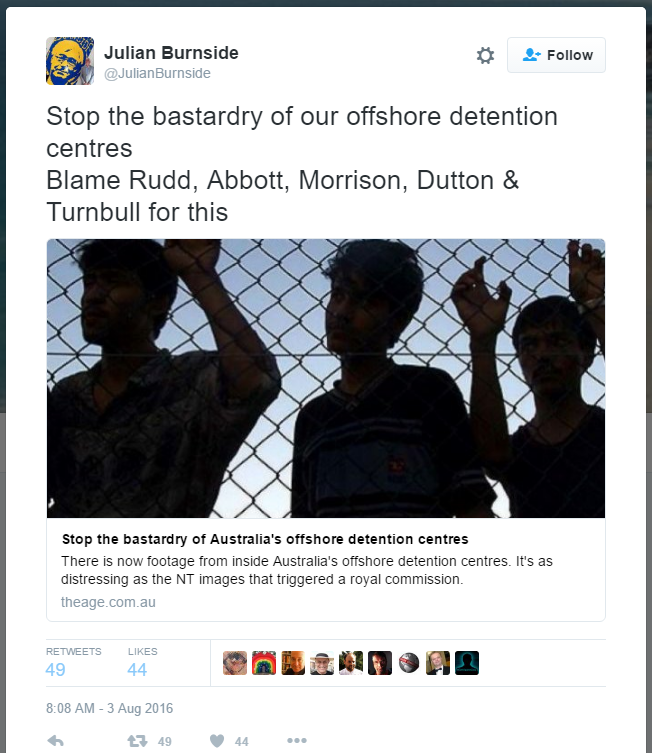 burnside bastardry tweet