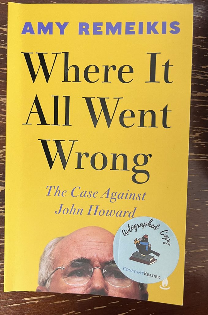 Amy Remeikis Where it all went wrong book cover